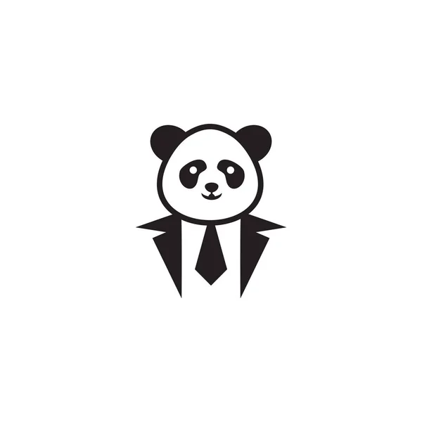 Panda icon logo design vektorvorlage — Stockvektor