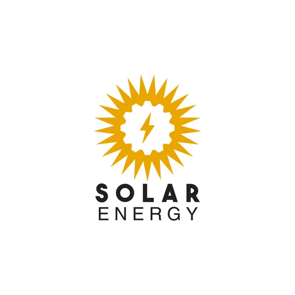Solar energy icon logo design vector template — Stock Vector
