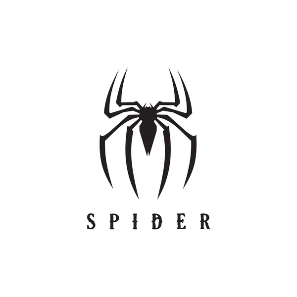 Spider animal icono logotipo diseño vector plantilla — Vector de stock