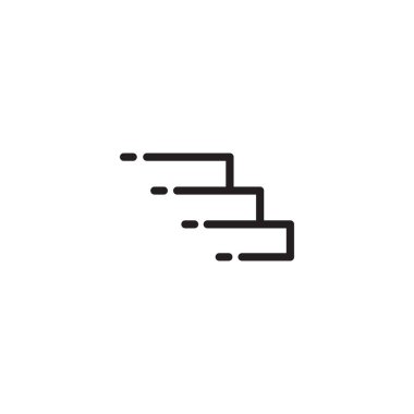 Stair icon logo design icon vector illustration template vector Stair icon logo design icon vector illustration template vector