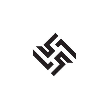 X harfi ilk simge logo tasarımı vektör illüstrasyon şablonu