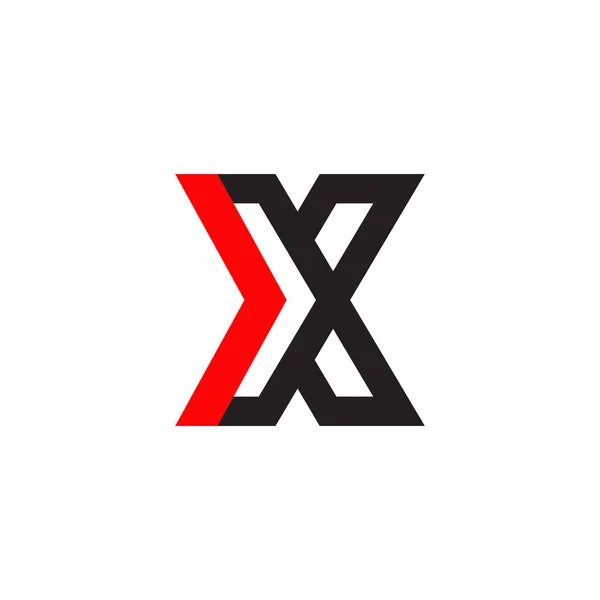 Harfi Ilk Simge Logo Tasarımı Vektör Illüstrasyon Şablonu — Stok Vektör