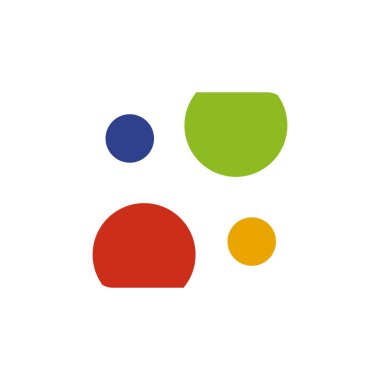 Topluluk ve evlat edinme logosu tasarım vektörü şablonu