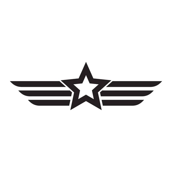 Militär Emblem Logo Design Inspiration Vektor Vorlage — Stockvektor