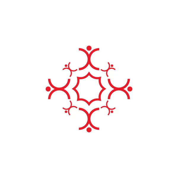 Спільнота Догляд Прийняттям Дизайну Логотипу Векторний Шаблон — стоковий вектор