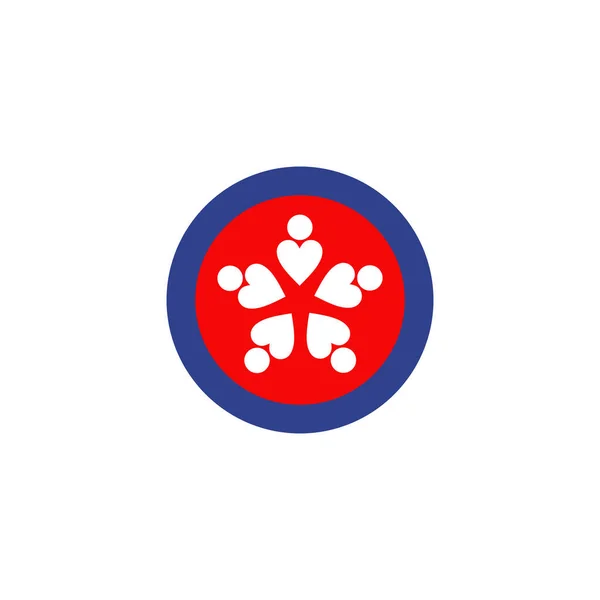 Topluluk Evlat Edinme Logosu Tasarım Vektörü Şablonu — Stok Vektör