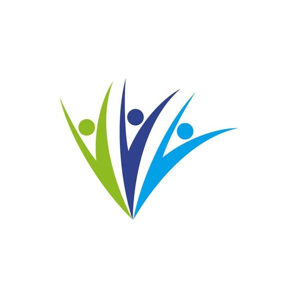 Plantilla Vectorial Diseño Logotipo Comunitario Adopción — Vector de stock