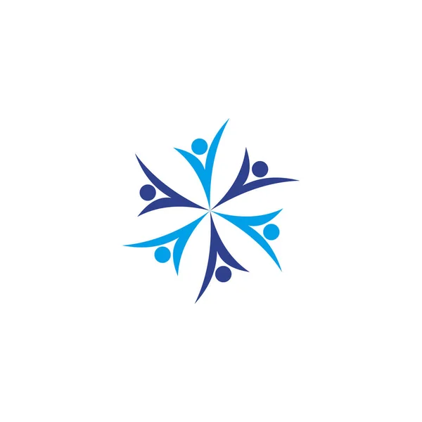 Plantilla Vectorial Diseño Logotipo Comunitario Adopción — Vector de stock