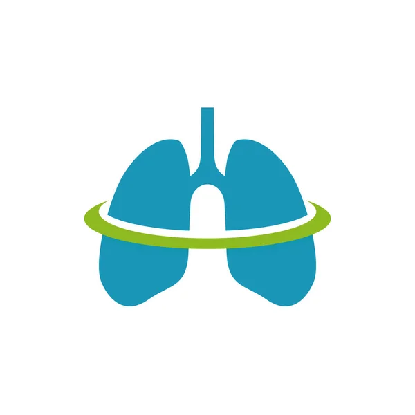 Lungen Logo Symbol Symbol Design Vektor Vorlage — Stockvektor