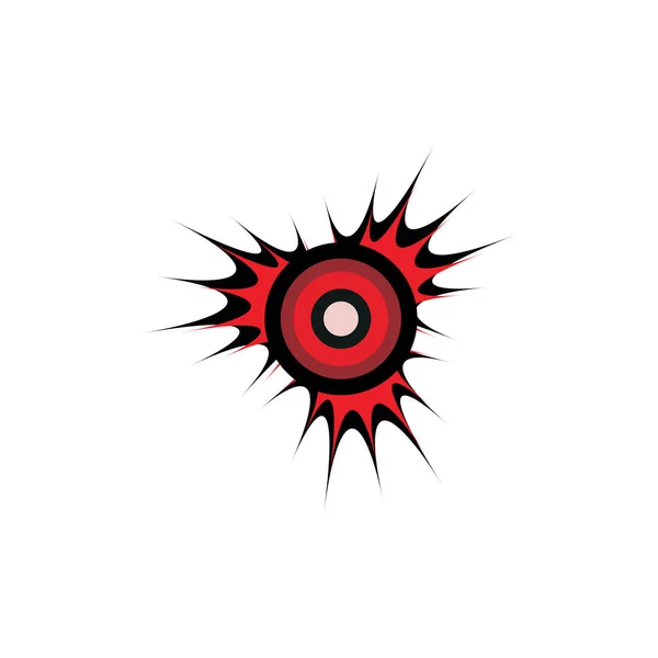 Aboriginal Konst Prickar Målning Ikon Logotyp Design Vektor Mall — Stock vektor