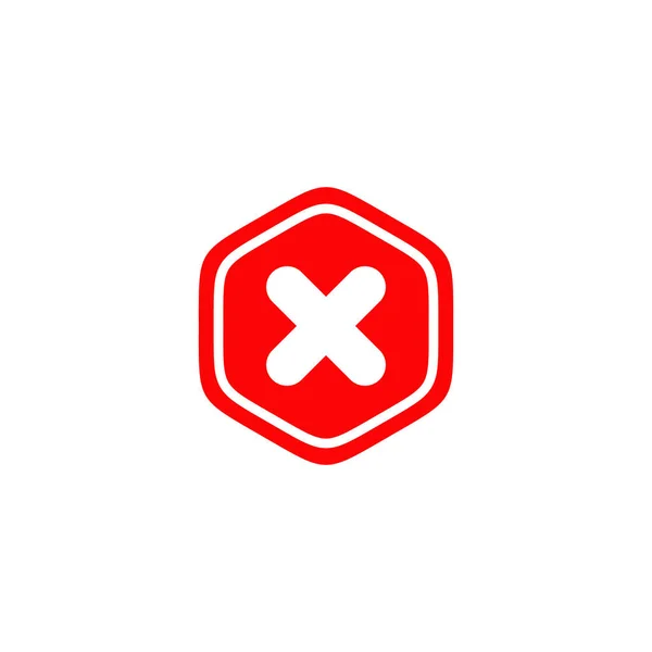 Stop Sign Icon Logo Design Vector Template — Stock Vector