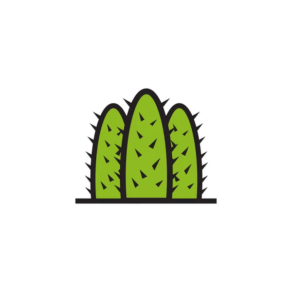 Cactus Plant Icon Logo Design Vector Template — Stock Vector
