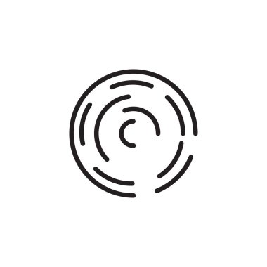 Renkli daire şekli logo tasarım şablonu