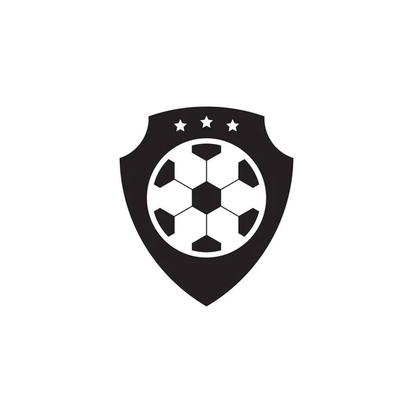 Fußball Logo Design Vektor Icon Vorlage — Stockvektor