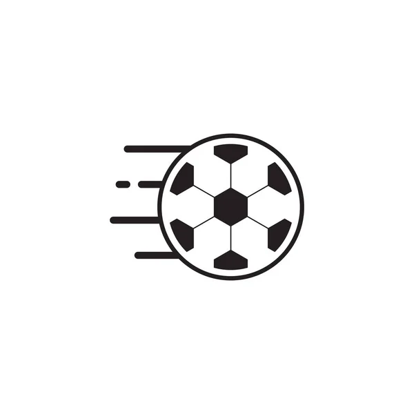 Fútbol Logo Diseño Vector Icono Plantilla — Vector de stock