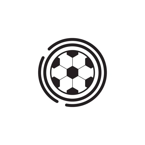 Futebol Logotipo Design Vetor Ícone Modelo — Vetor de Stock