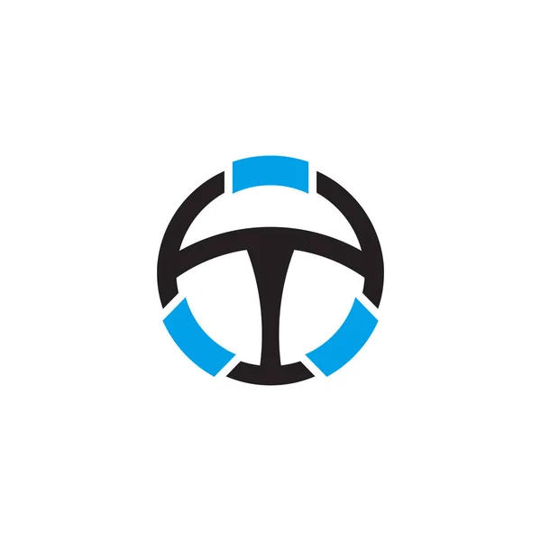 Autobesturing Pictogram Logo Ontwerp Vector Template — Stockvector
