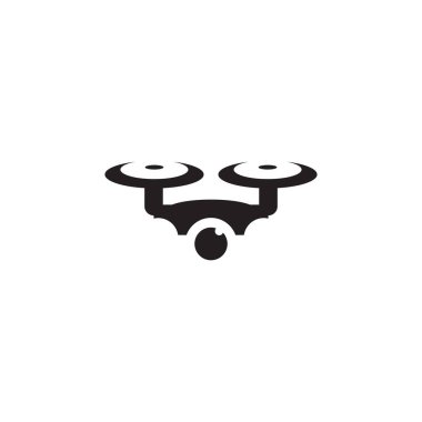 Drone logo icon design vector template clipart