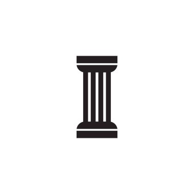 Sütun simgesi logo sembolü tasarım şablonu