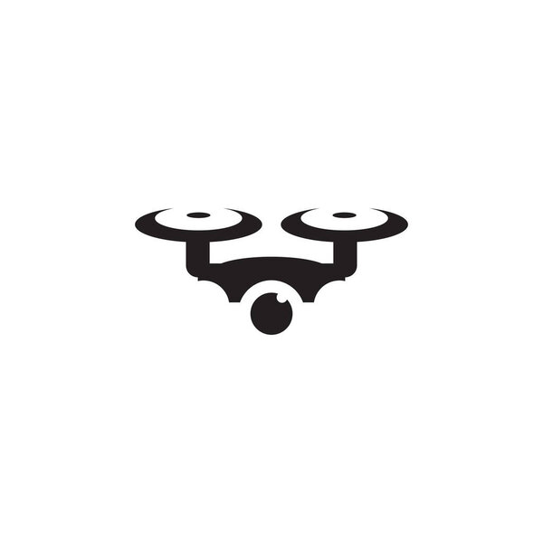 Drone logo icon design vector template