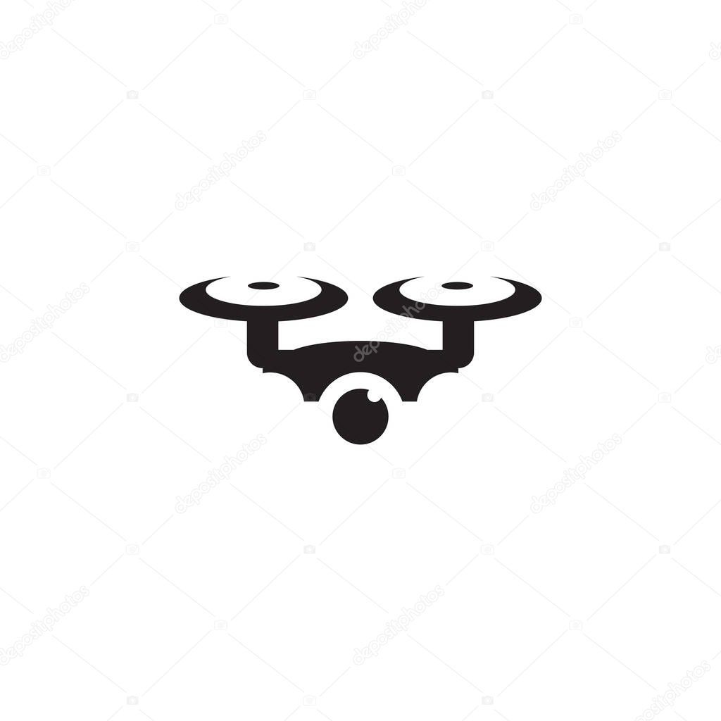 Drone logo icon design vector template