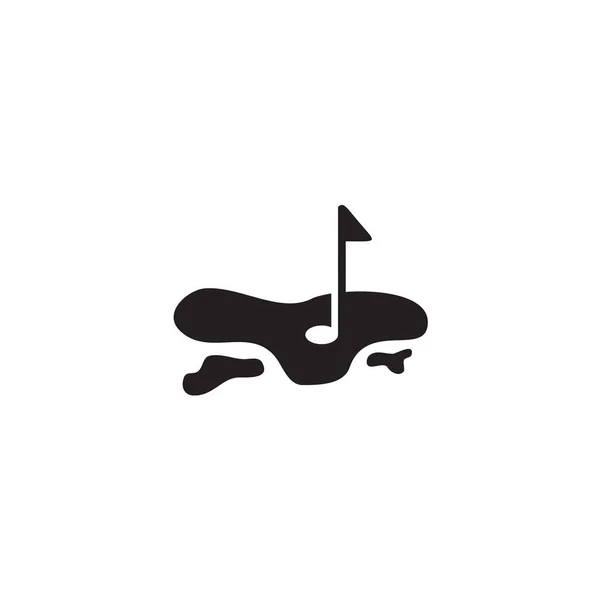 Modèle Vectoriel Logo Icône Sport Golf — Image vectorielle