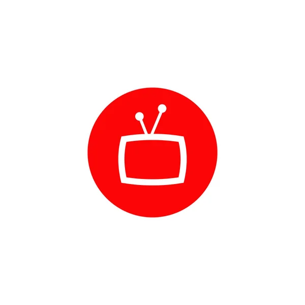 Plantilla Vector Diseño Logotipo Icono Canal Televisión Televisión — Vector de stock