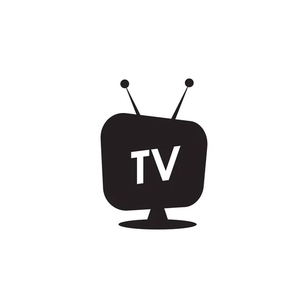 Plantilla Vector Diseño Logotipo Icono Canal Televisión Televisión — Vector de stock