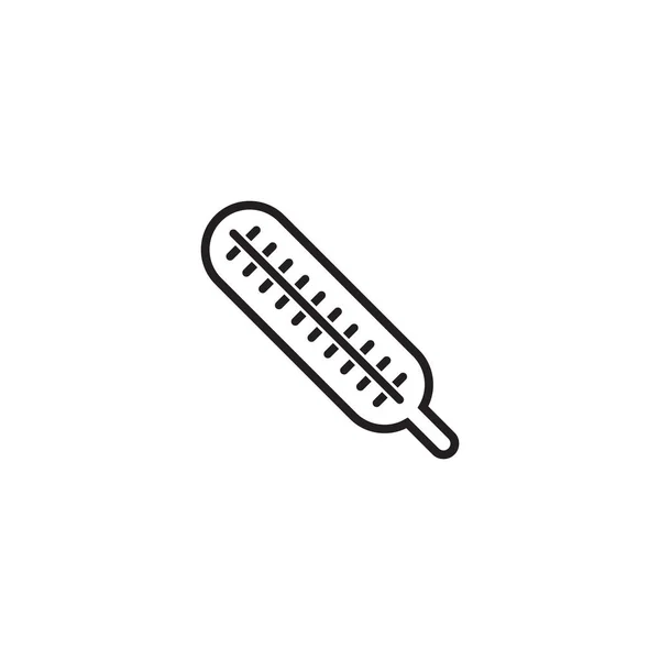 Termómetro Símbolo Icono Logotipo Diseño Vector Plantilla — Archivo Imágenes Vectoriales