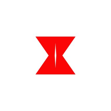 Kum saati logo tasarımı ikon vektör şablonu