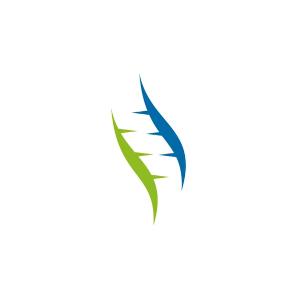Dna Molekül Logo Ikon Tasarım Vektör Şablonu — Stok Vektör