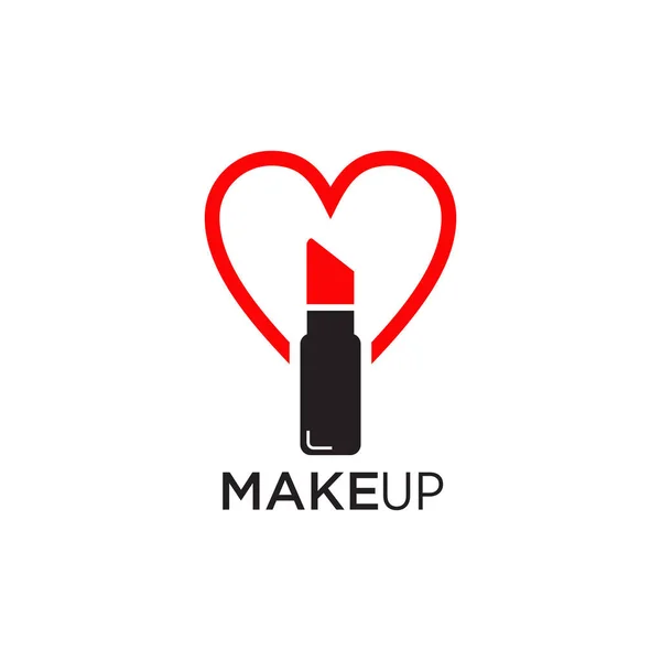 Lipstick Logo Icon Design Vector Template — Stock Vector