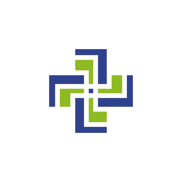 Médico Cuidado Salud Icono Logotipo Diseño Vector Plantilla — Vector de stock
