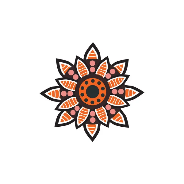 Aboriginal Art Tečky Malování Ikony Logo Design Vektorové Šablony — Stockový vektor