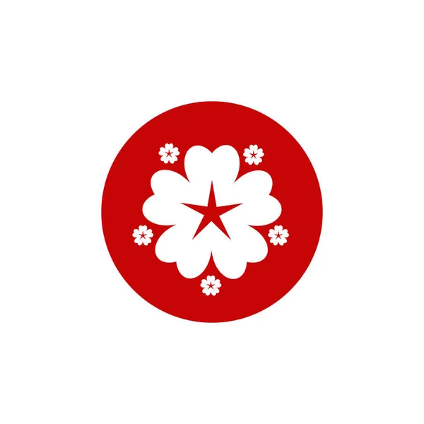 Sakura Blume Symbol Logo Design Vektor Vorlage — Stockvektor