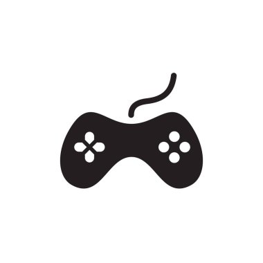 Oyun kumandası logo tasarım vektör şablonu