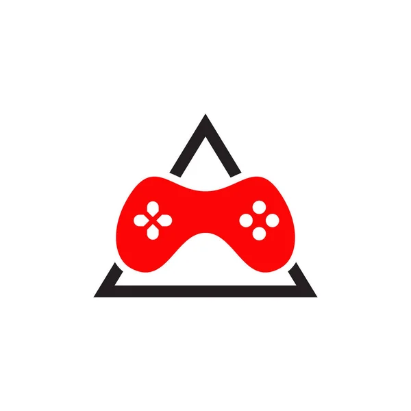 Joystick Gamer Logo Design Vektorová Šablona — Stockový vektor