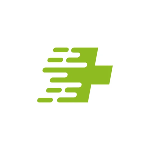 Cruz Signo Médico Logotipo Diseño Vector Plantilla — Vector de stock