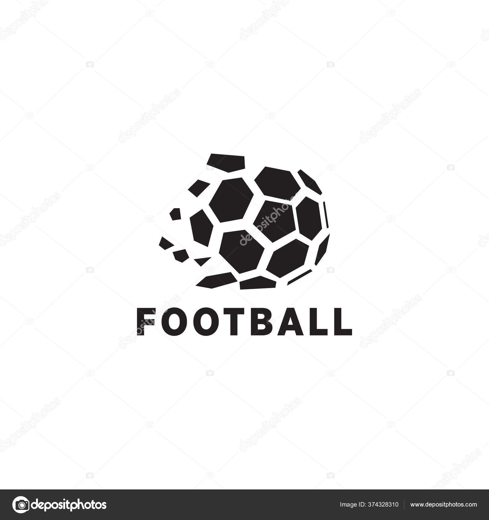 Linha ícone Do Vetor Do Logotipo Da Bola Do Esporte Do Futebol Do