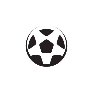 top vektör şablonu kullanan futbol veya futbol logosu tasarımı