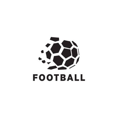 top vektör şablonu kullanan futbol veya futbol logosu tasarımı