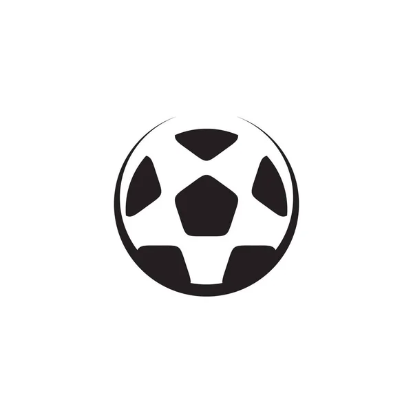 Design Logotipo Futebol Futebol Com Uso Modelo Ícone Vetor Bola — Vetor de Stock