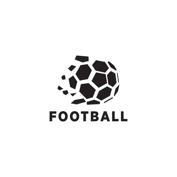 Design Logotipo Futebol Futebol Com Uso Modelo Ícone Vetor Bola — Vetor de Stock