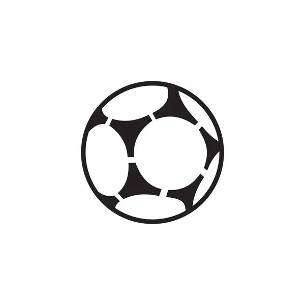Дизайн Футбольного Футбольного Логотипа Использованием Шаблона Вектора Мяча — стоковый вектор