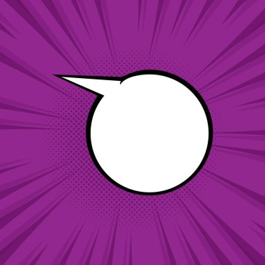 Çizgi roman tarzında balon konuşması, Bulut Çemberi ve Mor Arkaplan