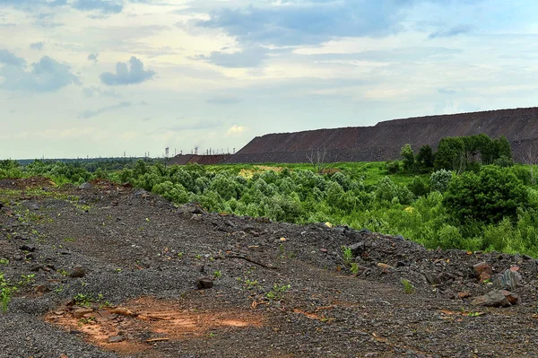 Yol ve kayalar ile üretim alanı