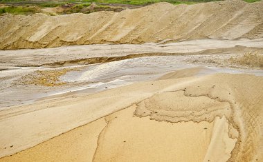 Kum kum maden ocağında depolama