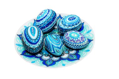 Paskalya yumurtaları, el boyaması ile Akrilik boyalar, sanat.