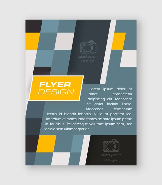 Abstract business flyer template, brochure or corporate banner. — Stock Vector
