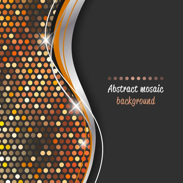 Mosaik abstrakte glänzende Vektor Hintergrund. — Stockvektor